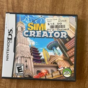 Nintendo DS SimCity Creator game